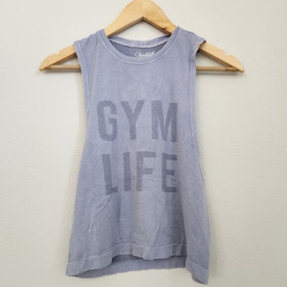 Bombshell Sportswear “Gym Life” Lavender Sleeveless Tank Top | Size S - Picture 1 of 6